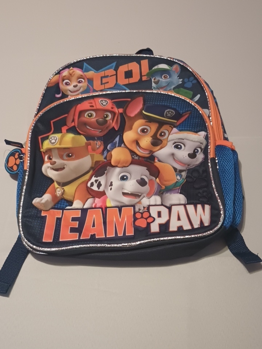 Paw Patrol Team Paw Backpack - Navy, Orange & Blue